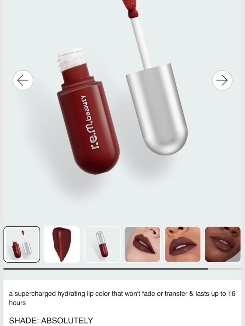 REM Beauty On Your Collar Liquid Lipstick Shade Absolutely